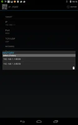 TCP/UDP Terminal android App screenshot 0