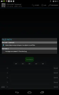 TCP/UDP Terminal android App screenshot 1