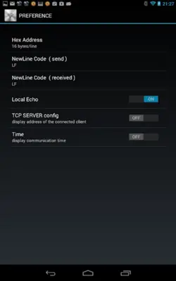 TCP/UDP Terminal android App screenshot 4