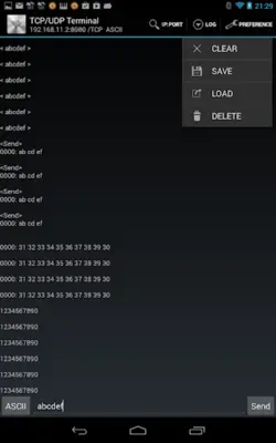 TCP/UDP Terminal android App screenshot 6